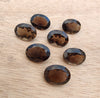 AAA+ QUALITY NATURAL SMOKY QUARTZ FACETED CUT OVAL SHAPE CALIBRATED GEMSTONES, ALL SIZES AVAILABLE