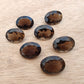 AAA+ QUALITY NATURAL SMOKY QUARTZ FACETED CUT OVAL SHAPE CALIBRATED GEMSTONES, ALL SIZES AVAILABLE