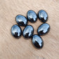 NATURAL HEMATITE CABOCHON FLAT BACK OVAL SHAPE CALIBRATED AAA QUALITY GEMSTONES, ALL SIZES AVAILABLE