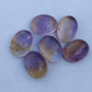 NATURAL AMETRINE OVAL SHAPE CABOCHON FLAT BACK AAA+ QUALITY CALIBRATED WHOLESALE GEMSTONES