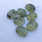 NATURAL PREHNITE RUTILE OVAL SHAPE CABOCHON FLAT BACK CALIBRATED WHOLESALE GEMSTONES, ALL SIZES AVAILABLE
