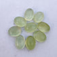 NATURAL PREHNITE OVAL SHAPE CABOCHON FLAT BACK AAA+ QUALITY CALIBRATED GEMSTONES, ALL SIZES AVAILABLE