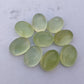 NATURAL PREHNITE OVAL SHAPE CABOCHON FLAT BACK AAA+ QUALITY CALIBRATED GEMSTONES, ALL SIZES AVAILABLE