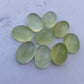 NATURAL PREHNITE OVAL SHAPE CABOCHON FLAT BACK AAA+ QUALITY CALIBRATED GEMSTONES, ALL SIZES AVAILABLE