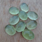 NATURAL PREHNITE OVAL SHAPE CABOCHON FLAT BACK AAA+ QUALITY CALIBRATED GEMSTONES, ALL SIZES AVAILABLE