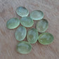 NATURAL PREHNITE OVAL SHAPE CABOCHON FLAT BACK AAA+ QUALITY CALIBRATED GEMSTONES, ALL SIZES AVAILABLE