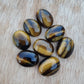 NATURAL TIGER EYE OVAL SHAPE FLAT BACK CABOCHON AAA+ QUALITY CALIBRATED GEMSTONES, ALL SIZES AVAILABLE