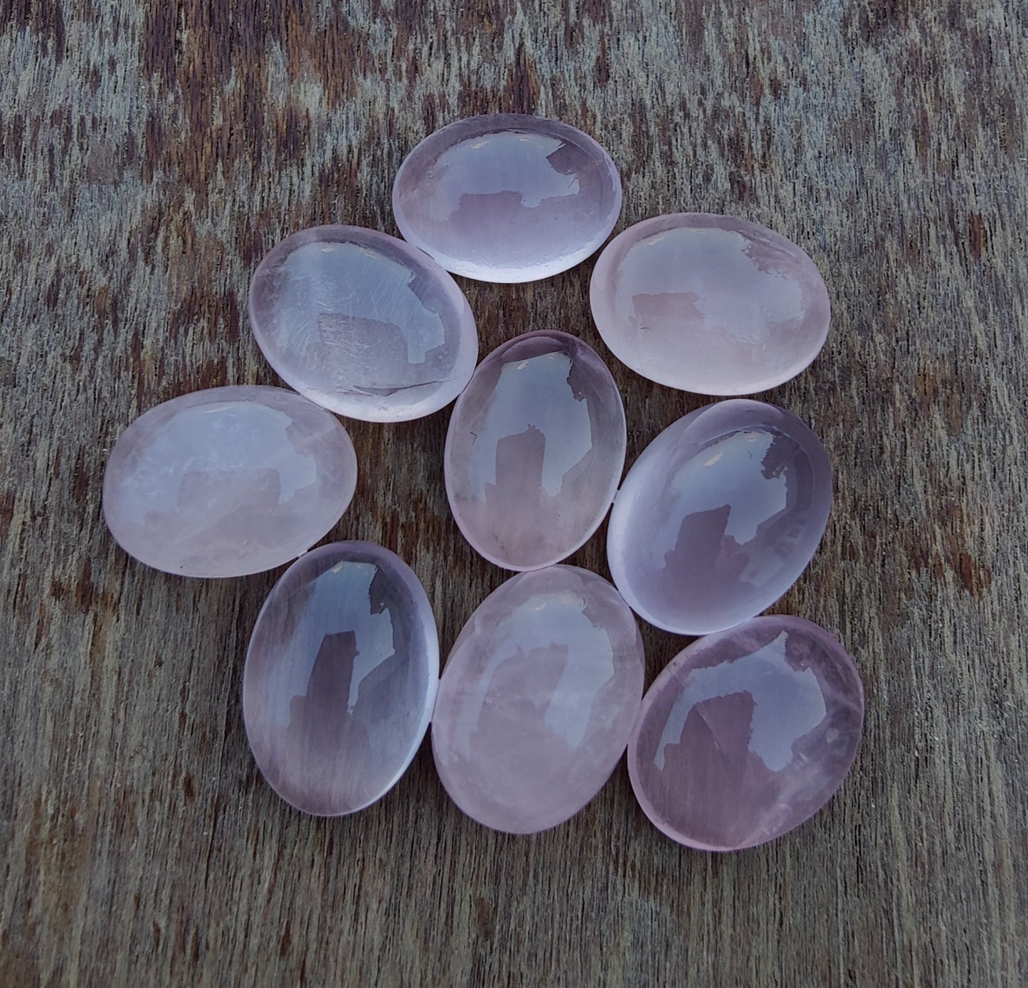 AAA+ QUALITY NATURAL ROSE QUARTZ OVAL SHAPE CABOCHON FLAT BACK CALIBRATED GEMSTONES, ALL SIZES AVAILABLE