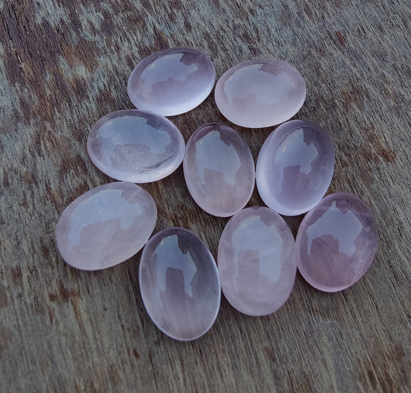 AAA+ QUALITY NATURAL ROSE QUARTZ OVAL SHAPE CABOCHON FLAT BACK CALIBRATED GEMSTONES, ALL SIZES AVAILABLE