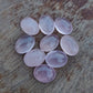 AAA+ QUALITY NATURAL ROSE QUARTZ OVAL SHAPE CABOCHON FLAT BACK CALIBRATED GEMSTONES, ALL SIZES AVAILABLE