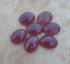 NATURAL STRAWBERRY QUARTZ OVAL SHAPE FLAT BACK CABOCHON AAA+ QUALITY CALIBRATED GEMSTONES, ALL SIZES AVAILABLE
