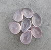 NATURAL ROSE QUARTZ TEAR DROP SHAPE CABOCHON TOP GRADE CALIBRATED GEMSTONES, ALL SIZES AVAILABLE