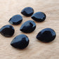AAA+ QUALITY NATURAL BLACK ONYX TEAR DROP SHAPE FACETED CUT CALIBRATED PEAR SHAPE GEMSTONES, ALL SIZES AVAILABLE