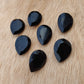 AAA+ QUALITY NATURAL BLACK ONYX TEAR DROP SHAPE FACETED CUT CALIBRATED PEAR SHAPE GEMSTONES, ALL SIZES AVAILABLE