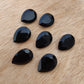 AAA+ QUALITY NATURAL BLACK ONYX TEAR DROP SHAPE FACETED CUT CALIBRATED PEAR SHAPE GEMSTONES, ALL SIZES AVAILABLE
