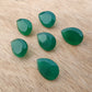 AAA+ QUALITY NATURAL GREEN ONYX PEAR SHAPE FACETED CUT CALIBRATED TEAR DROP SHAPE GEMSTONES, ALL SIZE AVAILABLE