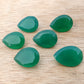 AAA+ QUALITY NATURAL GREEN ONYX PEAR SHAPE FACETED CUT CALIBRATED TEAR DROP SHAPE GEMSTONES, ALL SIZE AVAILABLE