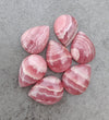 AAA+ QUALITY NATURAL RHODOCHROSITE TEAR DROP SHAPE CABOCHON FLAT BACK PEAR SHAPE CALIBRATED GEMSTONES
