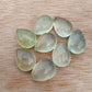 AAA+ QUALITY NATURAL PREHNITE CABOCHON FLAT BACK TEAR DROP SHAPE CALIBRATED PEAR SHAPE GEMSTONES, ALL SIZES AVAILABLE
