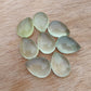 AAA+ QUALITY NATURAL PREHNITE CABOCHON FLAT BACK TEAR DROP SHAPE CALIBRATED PEAR SHAPE GEMSTONES, ALL SIZES AVAILABLE