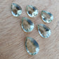 AAA+ QUALITY NATURAL GREEN AMETHYST TEARDROP SHAPE FACETED CUT CALIBRATED PEAR SHAPE GEMSTONES