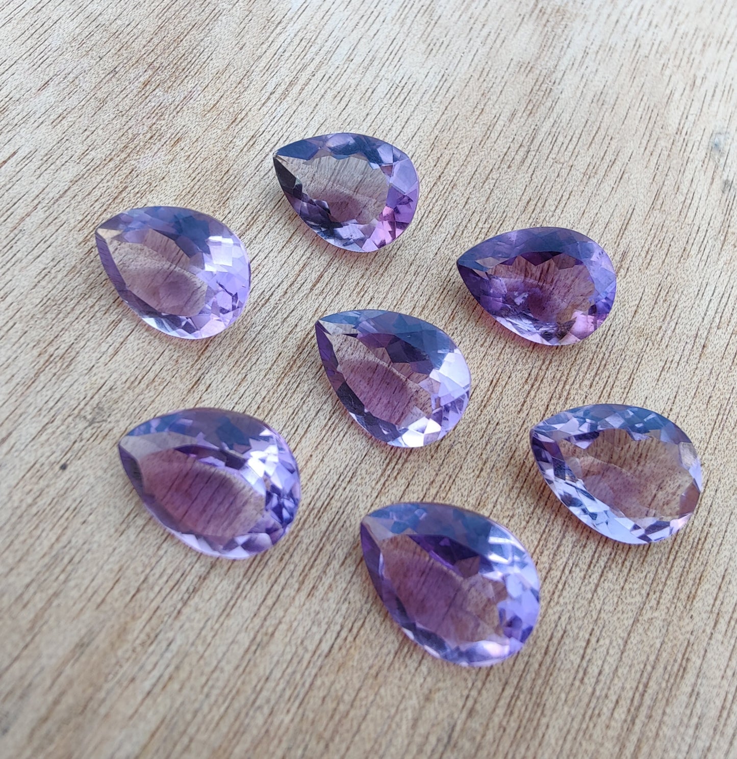 AAA+ QUALITY NATURAL AMETHYST TEARDROP SHAPE FACETED CUT CALIBRATED PEAR SHAPE GEMSTONES