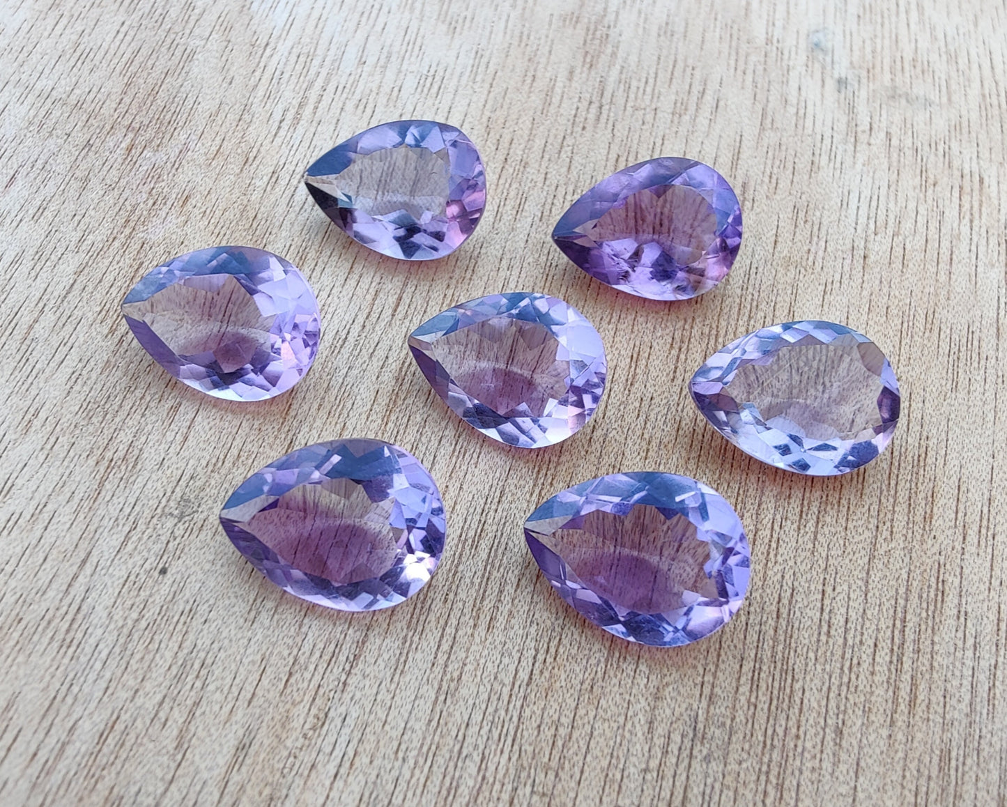 AAA+ QUALITY NATURAL AMETHYST TEARDROP SHAPE FACETED CUT CALIBRATED PEAR SHAPE GEMSTONES