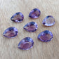 AAA+ QUALITY NATURAL AMETHYST TEARDROP SHAPE FACETED CUT CALIBRATED PEAR SHAPE GEMSTONES
