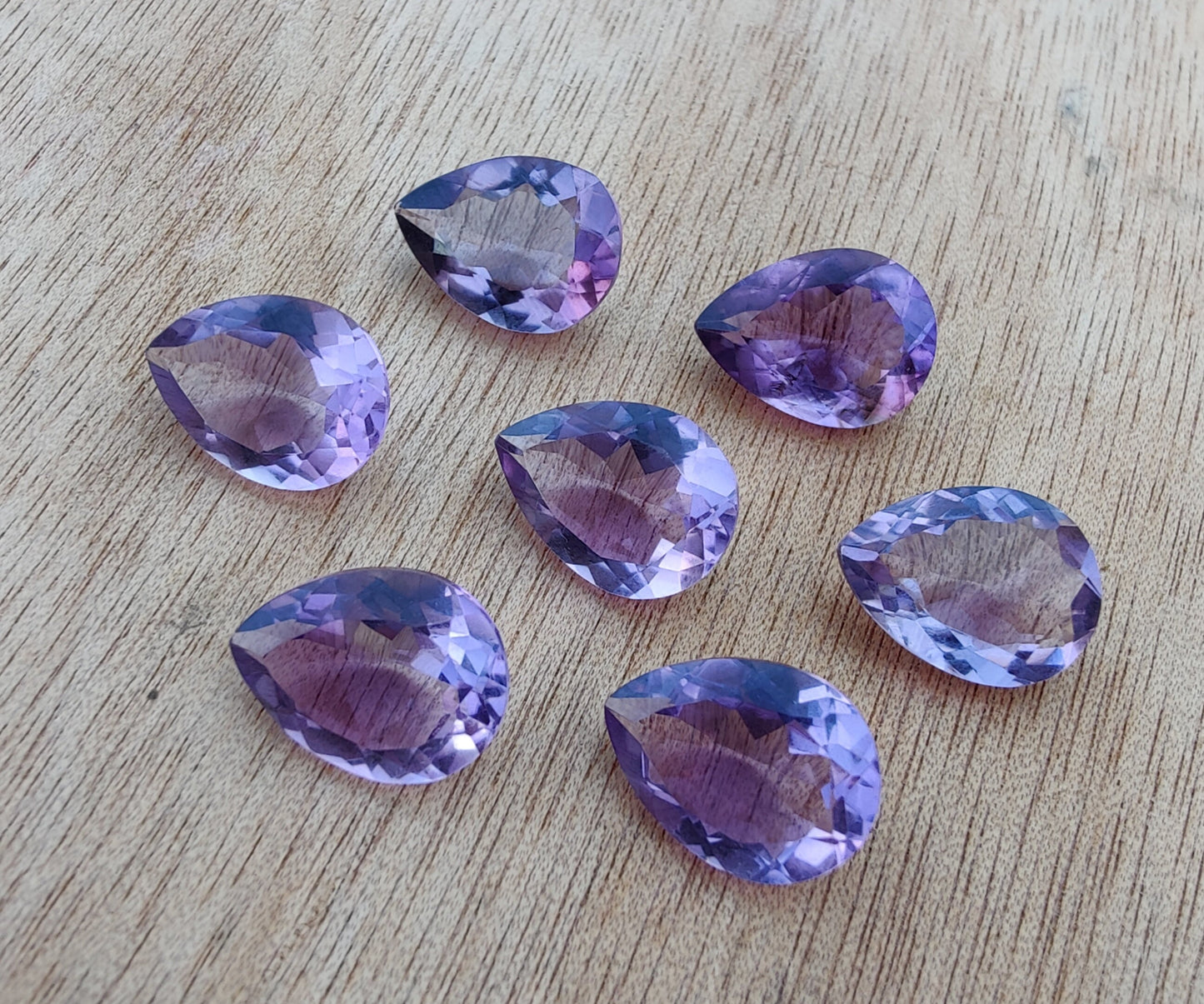 AAA+ QUALITY NATURAL AMETHYST TEARDROP SHAPE FACETED CUT CALIBRATED PEAR SHAPE GEMSTONES