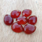 NATURAL RED ONYX PEAR SHAPE CHECKER CUT FLAT BACK CALIBRATED TEARDROP GEMSTONES, ALL SIZES AVAILABLE