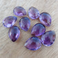 NATURAL AMETHYST BRIOLETTE CUT PEAR SHAPE CALIBRATED TEARDROP SHAPE AAA+ QUALITY GEMSTONES