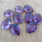NATURAL AMETHYST BRIOLETTE CUT PEAR SHAPE CALIBRATED TEARDROP SHAPE AAA+ QUALITY GEMSTONES