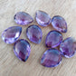 NATURAL AMETHYST BRIOLETTE CUT PEAR SHAPE CALIBRATED TEARDROP SHAPE AAA+ QUALITY GEMSTONES