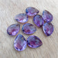 NATURAL AMETHYST BRIOLETTE CUT PEAR SHAPE CALIBRATED TEARDROP SHAPE AAA+ QUALITY GEMSTONES