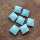 AAA+ QUALITY NATURAL LARIMAR SQUARE SHAPE CABOCHON FLAT BACK CALIBRATED GEMSTONES, CUSTOM SIZES AVAILABLE