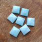 AAA+ QUALITY NATURAL LARIMAR SQUARE SHAPE CABOCHON FLAT BACK CALIBRATED GEMSTONES, CUSTOM SIZES AVAILABLE