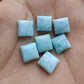 AAA+ QUALITY NATURAL LARIMAR SQUARE SHAPE CABOCHON FLAT BACK CALIBRATED GEMSTONES, CUSTOM SIZES AVAILABLE