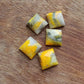 AAA+ QUALITY NATURAL BUMBLE BEE JASPER CABOCHON SQUARE SHAPE FLAT BACK CALIBRATED GEMSTONE, ALL SIZES AVAILABLE