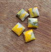 AAA+ QUALITY NATURAL BUMBLE BEE JASPER CABOCHON SQUARE SHAPE FLAT BACK CALIBRATED GEMSTONE, ALL SIZES AVAILABLE