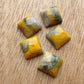 AAA+ QUALITY NATURAL BUMBLE BEE JASPER CABOCHON SQUARE SHAPE FLAT BACK CALIBRATED GEMSTONE, ALL SIZES AVAILABLE