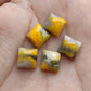 AAA+ QUALITY NATURAL BUMBLE BEE JASPER CABOCHON SQUARE SHAPE FLAT BACK CALIBRATED GEMSTONE, ALL SIZES AVAILABLE