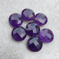 NATURAL AMETHYST ROUND SHAPE BRIOLETTE CUT TOP QUALITY CALIBRATED WHOLESALE GEMSTONES