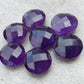 NATURAL AMETHYST ROUND SHAPE BRIOLETTE CUT TOP QUALITY CALIBRATED WHOLESALE GEMSTONES