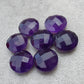 NATURAL AMETHYST ROUND SHAPE BRIOLETTE CUT TOP QUALITY CALIBRATED WHOLESALE GEMSTONES
