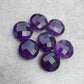 NATURAL AMETHYST ROUND SHAPE BRIOLETTE CUT TOP QUALITY CALIBRATED WHOLESALE GEMSTONES