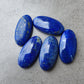 NATURAL LAPIS LAZULI BIG OVAL SHAPE CABOCHON FLAT BACK CALIBRATED GEMSTONES, ALL SIZES AVAILABLE