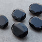 AAA+ Quality Natural Black Onyx Oval Shape Faceted Cut Flat Back Wholesale Calibrated Gemstones, All Sizes Available