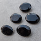 AAA+ Quality Natural Black Onyx Oval Shape Faceted Cut Flat Back Wholesale Calibrated Gemstones, All Sizes Available