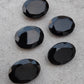 AAA+ Quality Natural Black Onyx Oval Shape Faceted Cut Flat Back Wholesale Calibrated Gemstones, All Sizes Available