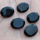 AAA+ Quality Natural Black Onyx Oval Shape Faceted Cut Flat Back Wholesale Calibrated Gemstones, All Sizes Available